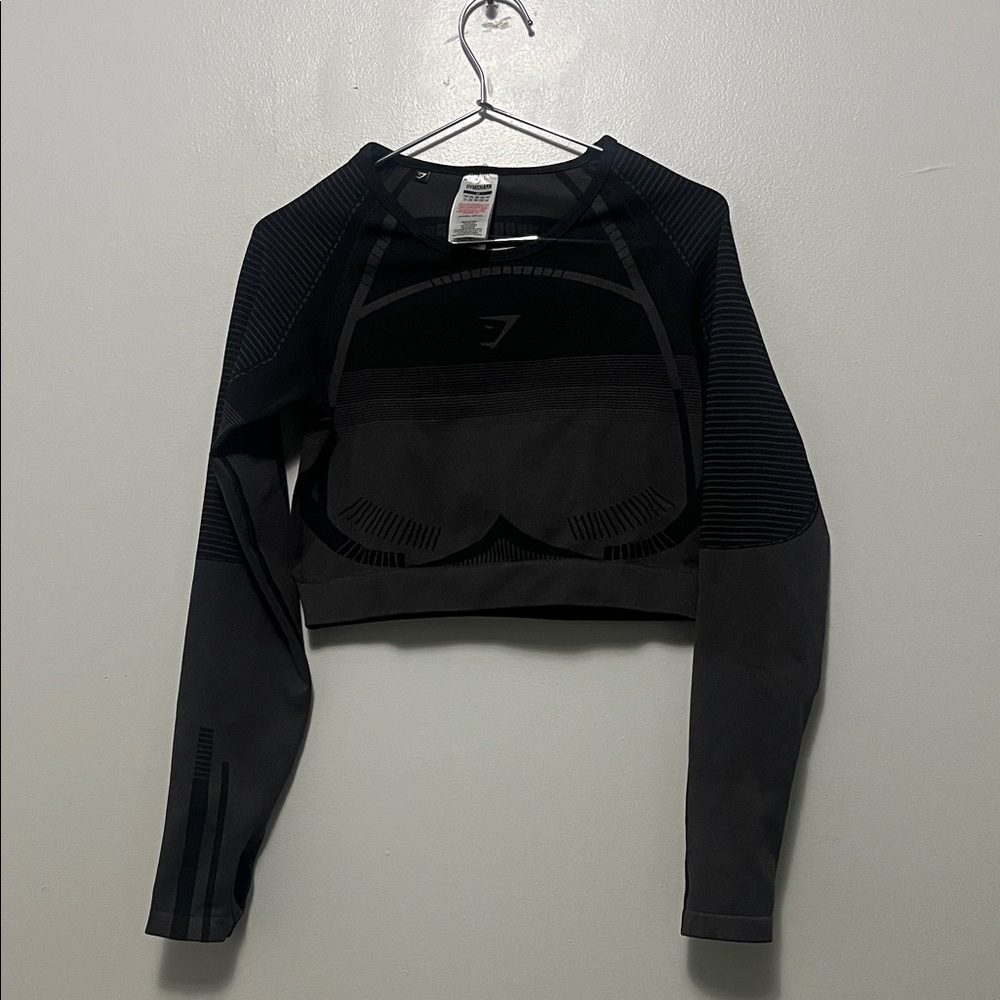 Gymshark Charcoal Gray Long Sleeve Top
